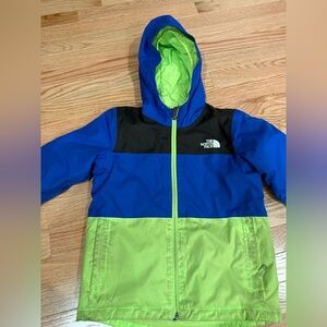 The North Face Neon Green and Blue Jacket